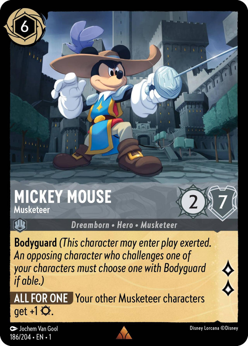Image for Mickey Mouse - Musketeer (186/204) (The First Chapter) (1) - Disney Lorcana