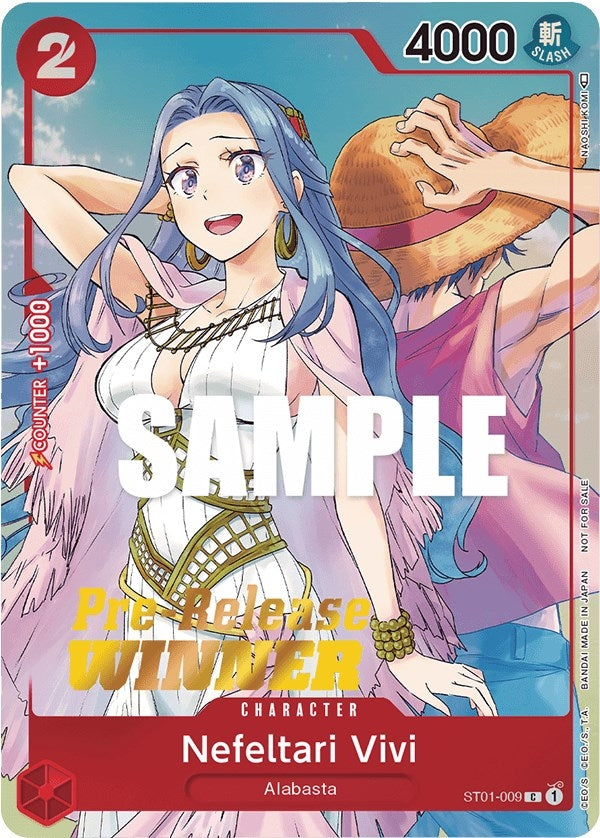 Nefeltari Vivi (OP-03 Pre-Release Tournament) [Winner] (ST01-009) (One Piece Promotion Cards) One Piece Card Game
