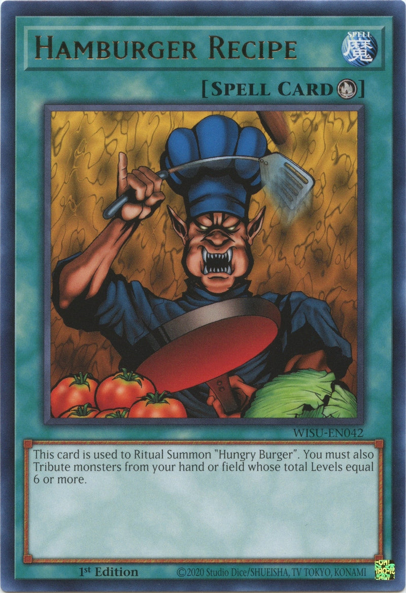Hamburger Recipe (WISU-EN042) (Wild Survivors) YuGiOh