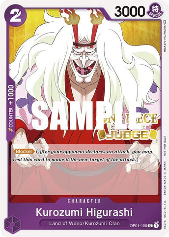 Kurozumi Higurashi (Judge) (OP01-100) (One Piece Promotion Cards) One Piece Card Game