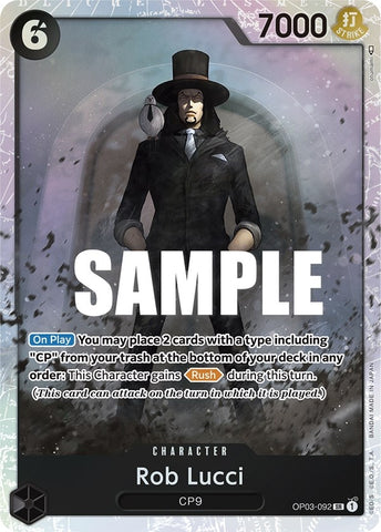 Image for Rob Lucci (092) (OP03-092) (Pillars of Strength) - One Piece Card Game