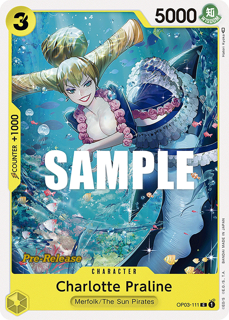 Charlotte Praline (OP03-111) (Pillars of Strength Pre-Release Cards) (OP03 PRE) One Piece Card Game
