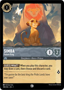 Image for Simba - Future King (188/204) (The First Chapter) (1) - Disney Lorcana