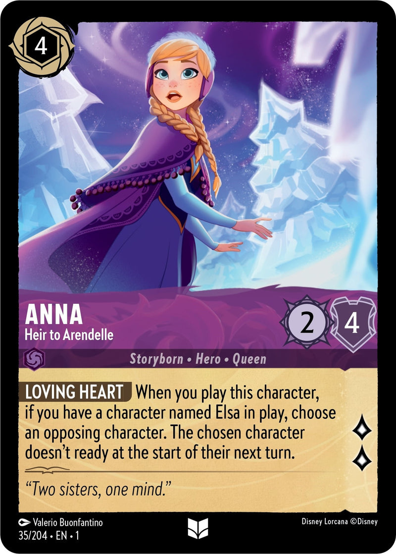 Image for Anna - Heir to Arendelle (35/204) (The First Chapter) (1) - Disney Lorcana