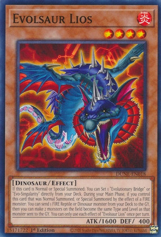 Evolsaur Lios (DUNE-EN018) (Duelist Nexus) YuGiOh