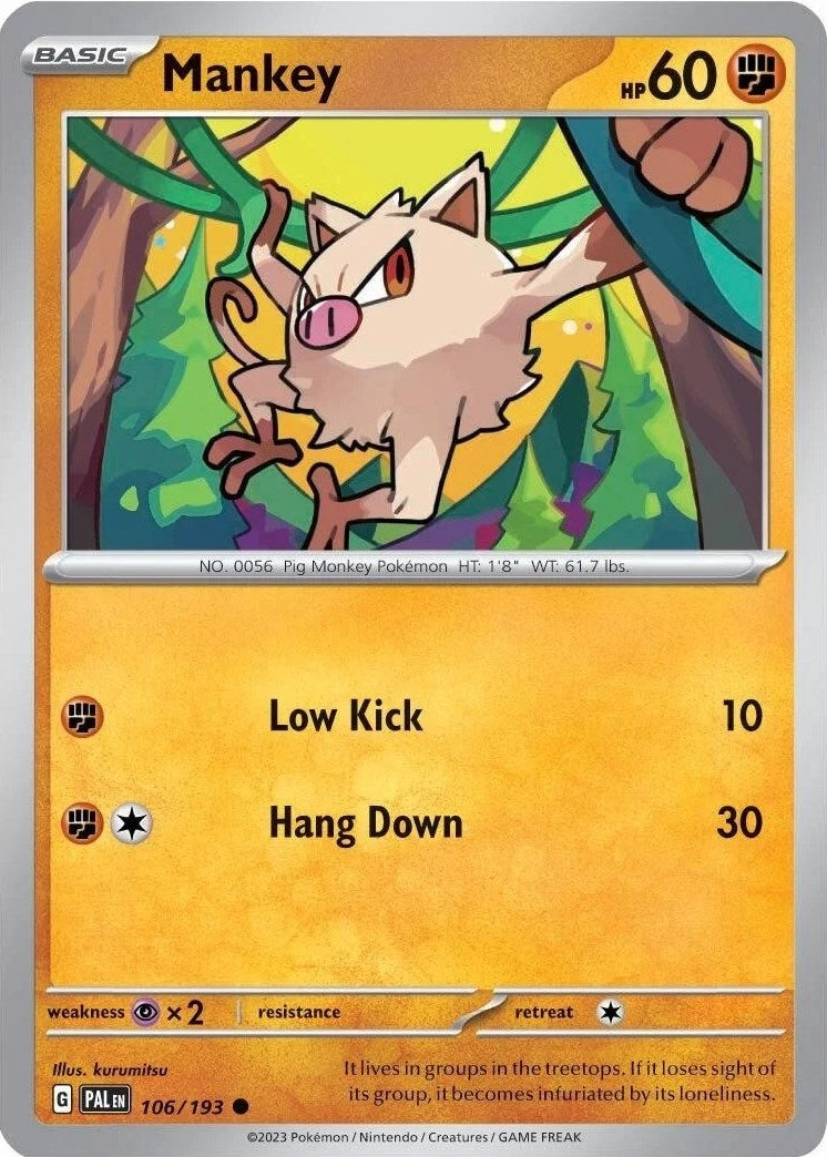 Mankey - 106/193 (Cosmos Holo) (106/193) (Miscellaneous Cards & Products) Pokemon