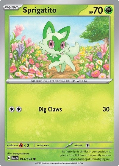 Image for Sprigatito - 013/193 (Summer 2023 Collector Chest) (013/193) (Miscellaneous Cards & Products) (MCAP) - Pokemon