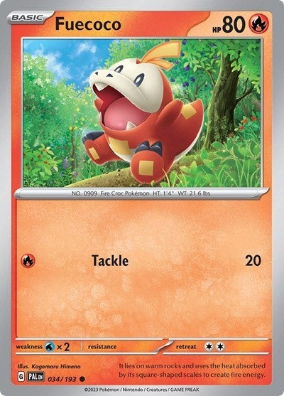 Image for Fuecoco - 034/193 (Summer 2023 Collector Chest) (034/193) (Miscellaneous Cards & Products) (MCAP) - Pokemon