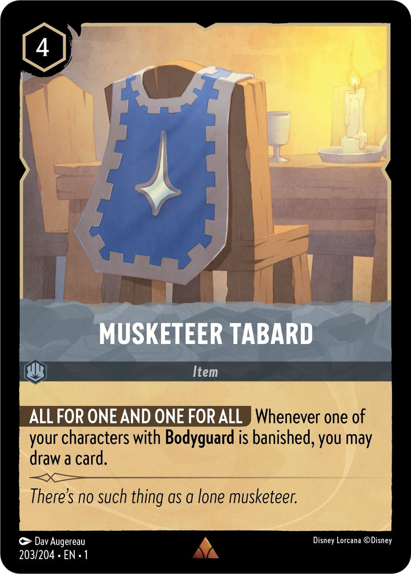 Image for Musketeer Tabard (203/204) (The First Chapter) (1) - Disney Lorcana