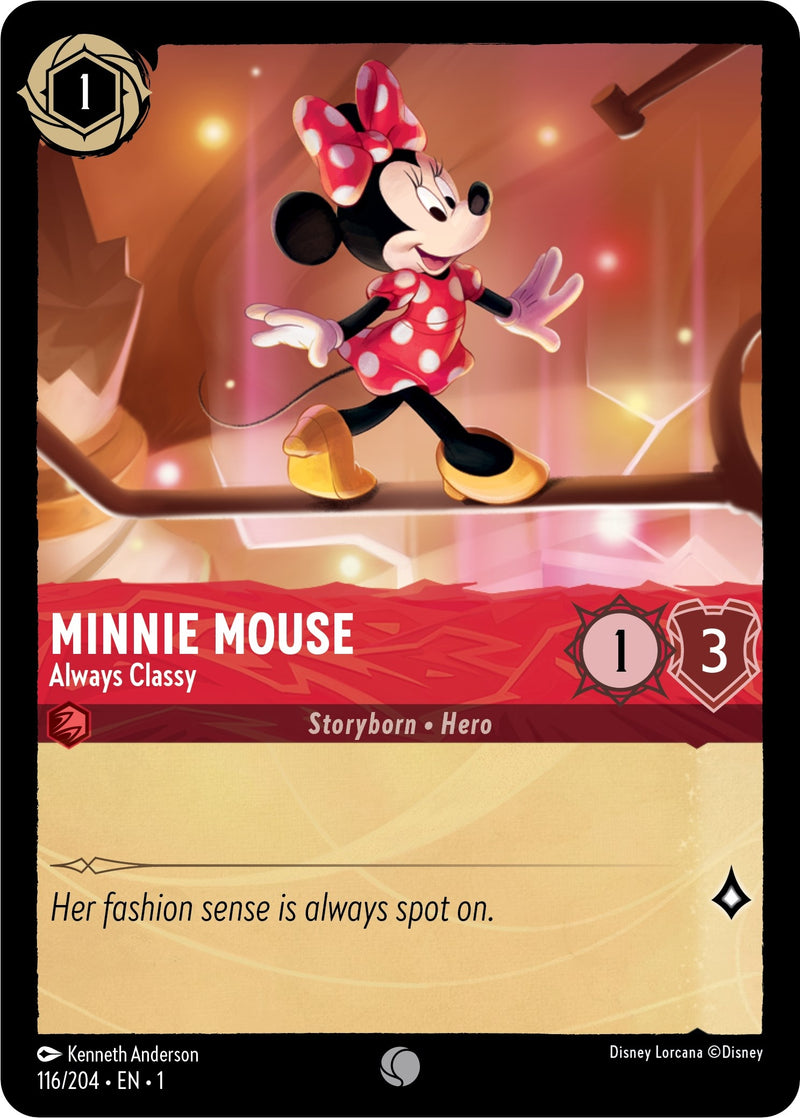 Image for Minnie Mouse - Always Classy (116/204) (The First Chapter) (1) - Disney Lorcana
