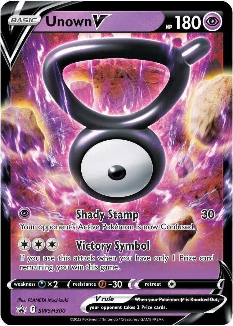 Image for Unown V - SWSH300 (SWSH300) (SWSH: Sword & Shield Promo Cards) (SWSD) - Pokemon