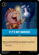 Image for If It's Not Baroque (162/204) (The First Chapter) (1) - Disney Lorcana