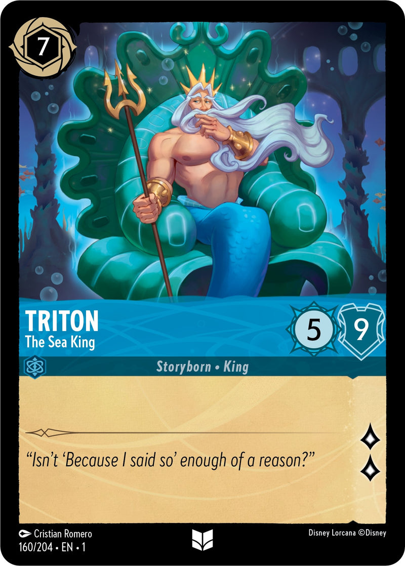 Image for Triton - The Sea King (160/204) (The First Chapter) (1) - Disney Lorcana