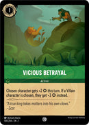 Image for Vicious Betrayal (100/204) (The First Chapter) (1) - Disney Lorcana