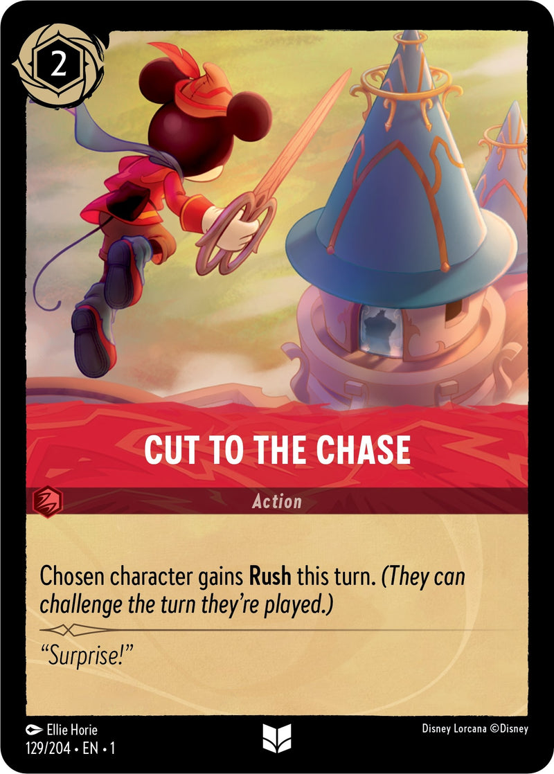 Image for Cut to the Chase (129/204) (The First Chapter) (1) - Disney Lorcana