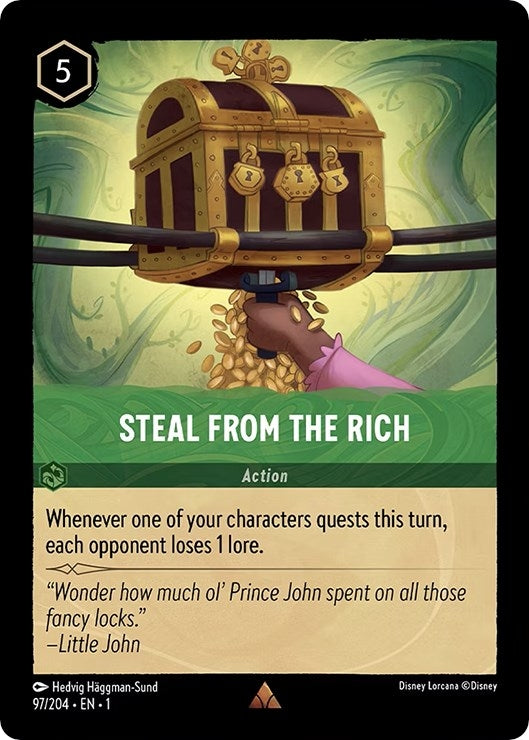 Image for Steal From The Rich (97/204) (The First Chapter) (1) - Disney Lorcana