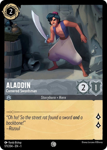 Image for Aladdin - Cornered Swordsman (171/204) (The First Chapter) (1) - Disney Lorcana