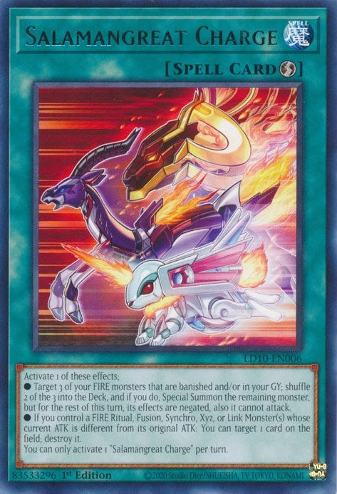 Salamangreat Charge (LD10-EN006) (Legendary Duelists: Soulburning Volcano) YuGiOh