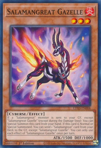 Salamangreat Gazelle (LD10-EN008) (Legendary Duelists: Soulburning Volcano) YuGiOh