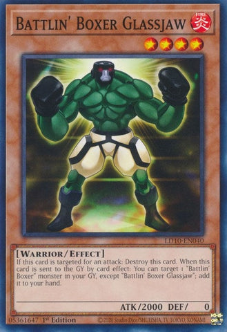 Battlin' Boxer Glassjaw (LD10-EN040) (Legendary Duelists: Soulburning Volcano) YuGiOh