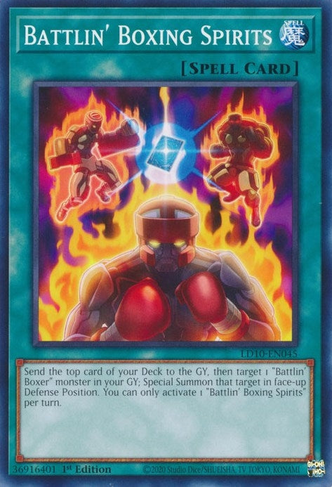 Battlin' Boxing Spirits (LD10-EN045) (Legendary Duelists: Soulburning Volcano) YuGiOh