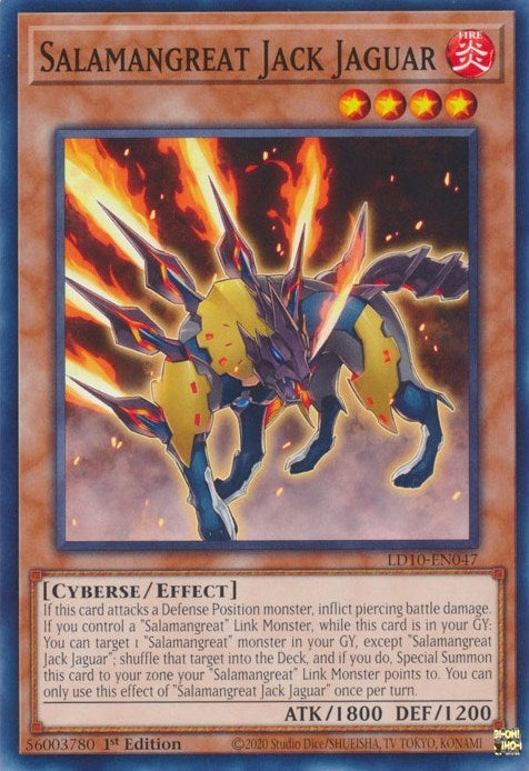 Salamangreat Jack Jaguar (LD10-EN047) (Legendary Duelists: Soulburning Volcano) YuGiOh