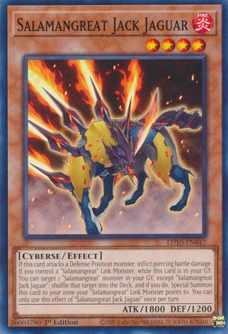 Salamangreat Jack Jaguar (LD10-EN047) (Legendary Duelists: Soulburning Volcano) YuGiOh