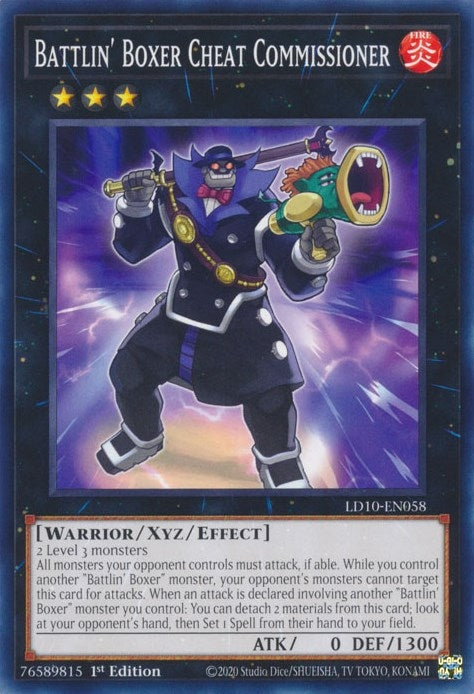 Battlin' Boxer Cheat Commissioner (LD10-EN058) (Legendary Duelists: Soulburning Volcano) YuGiOh