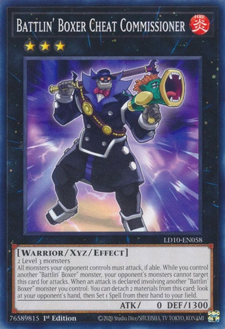 Battlin' Boxer Cheat Commissioner (LD10-EN058) (Legendary Duelists: Soulburning Volcano) YuGiOh