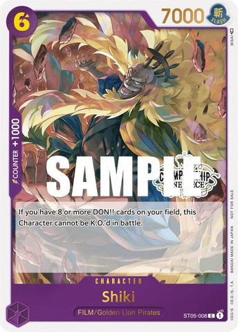 Shiki (Store Championship Participation Pack Vol. 2) (ST05-008) (One Piece Promotion Cards) One Piece Card Game