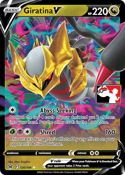 Image for Giratina V (130/196) (Prize Pack Series Cards) - Pokemon