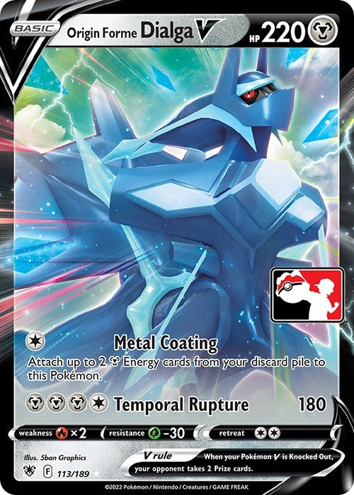 Image for Origin Forme Dialga V (113/189) (Prize Pack Series Cards) - Pokemon