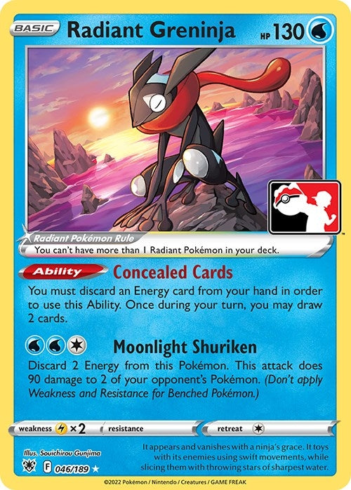 Image for Radiant Greninja (046/189) (Prize Pack Series Cards) - Pokemon