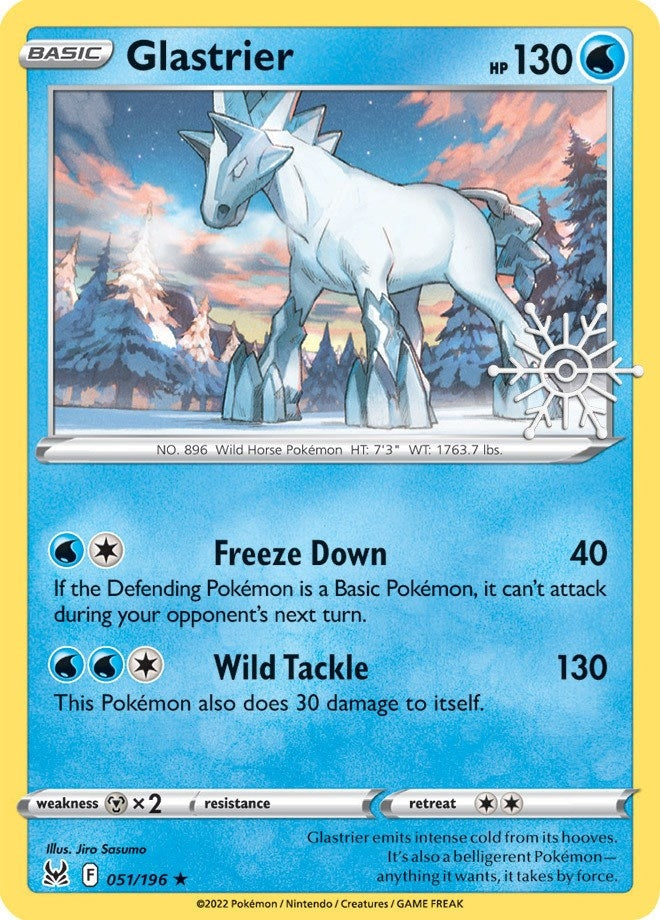 Image for Glastrier - 051/196 (Holiday Calendar) (051/196) (Miscellaneous Cards & Products) (MCAP) - Pokemon
