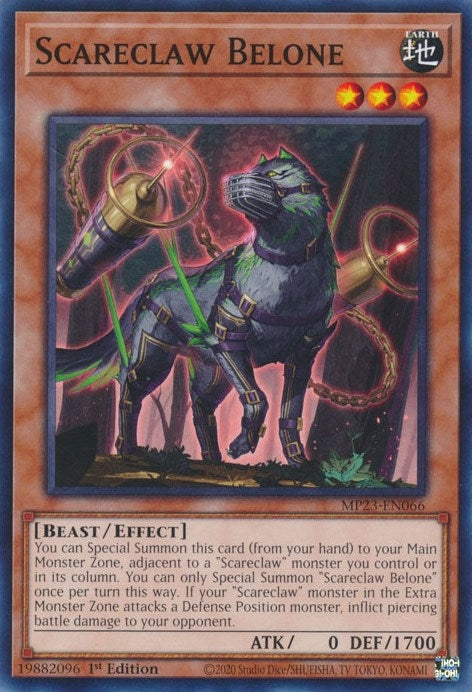 Scareclaw Belone (MP23-EN066) (25th Anniversary Tin: Dueling Heroes Mega Pack) YuGiOh