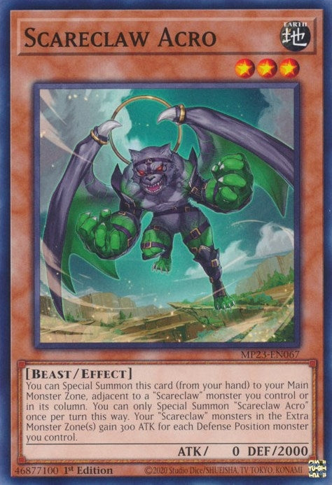 Scareclaw Acro (MP23-EN067) (25th Anniversary Tin: Dueling Heroes Mega Pack) YuGiOh