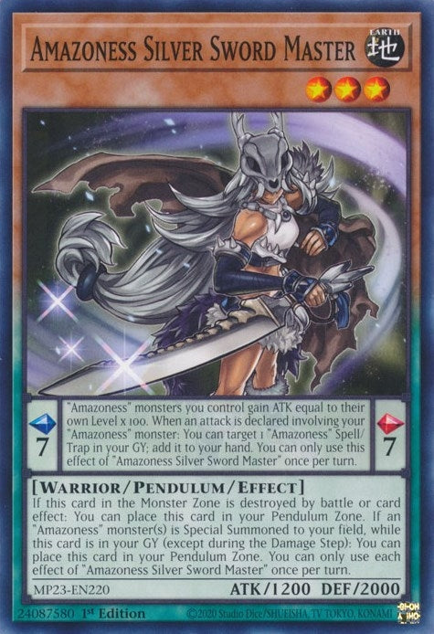 Amazoness Silver Sword Master (MP23-EN220) (25th Anniversary Tin: Dueling Heroes Mega Pack) YuGiOh