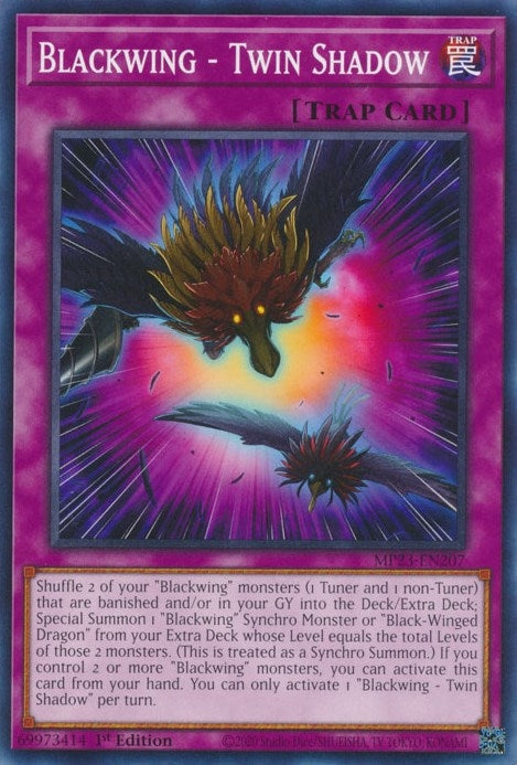 Blackwing - Twin Shadow (MP23-EN207) (25th Anniversary Tin: Dueling Heroes Mega Pack) YuGiOh
