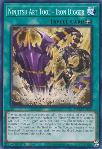 Ninjitsu Art Tool - Iron Digger (MP23-EN202) (25th Anniversary Tin: Dueling Heroes Mega Pack) YuGiOh