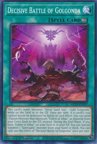 Decisive Battle of Golgonda (MP23-EN197) (25th Anniversary Tin: Dueling Heroes Mega Pack) YuGiOh