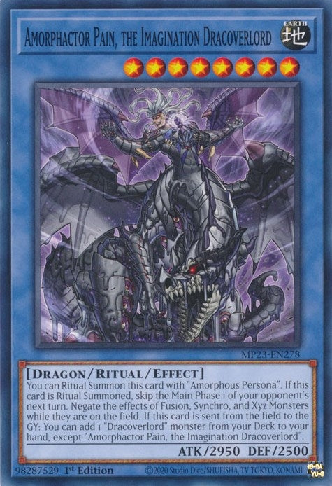 Amorphactor Pain, the Imagination Dracoverlord (MP23-EN278) (25th Anniversary Tin: Dueling Heroes Mega Pack) YuGiOh