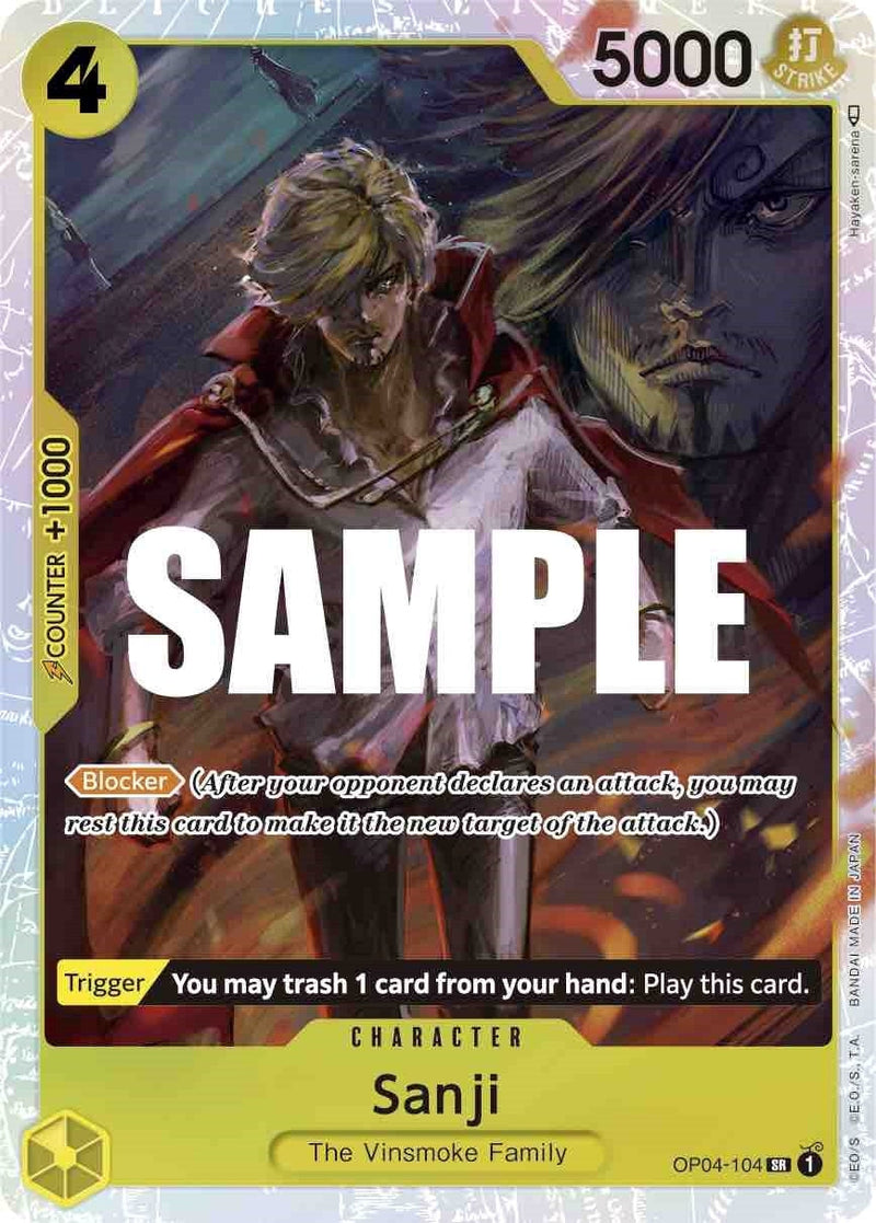 Sanji (104) (OP04-104) (Kingdoms of Intrigue) (OP04) One Piece Card Game