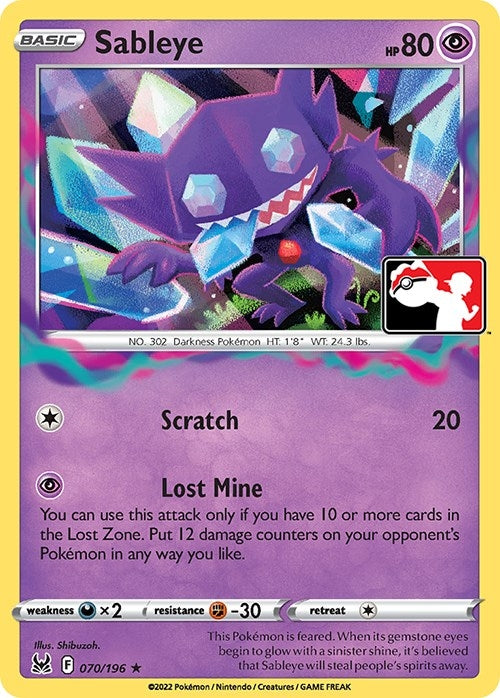 Image for Sableye (070/196) (Prize Pack Series Cards) - Pokemon