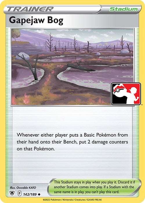Image for Gapejaw Bog (142/189) (Prize Pack Series Cards) - Pokemon