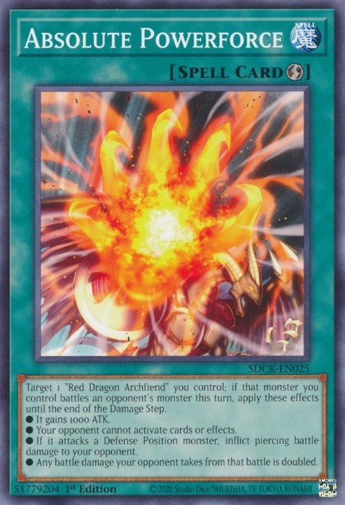 Absolute Powerforce (SDCK-EN025) (Structure Deck: The Crimson King) YuGiOh