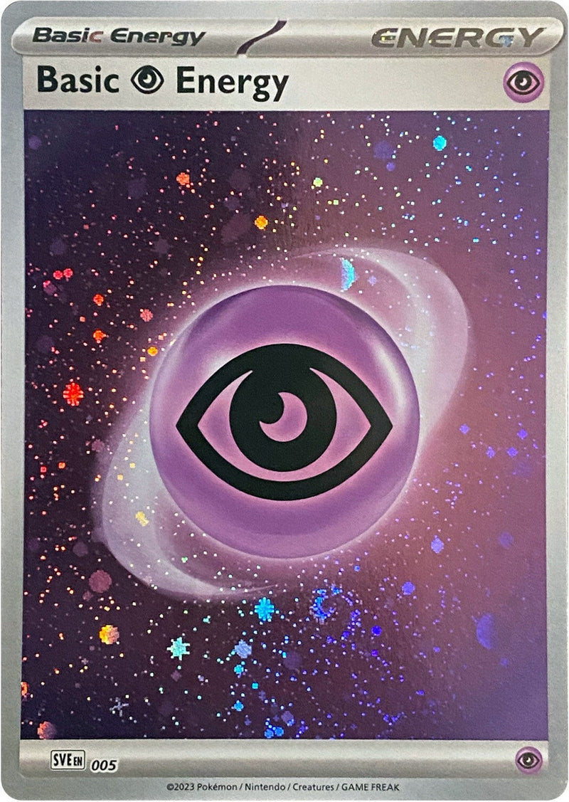 Basic Psychic Energy (Cosmos Holo) (005) (SVE: Scarlet & Violet Energies) Pokemon