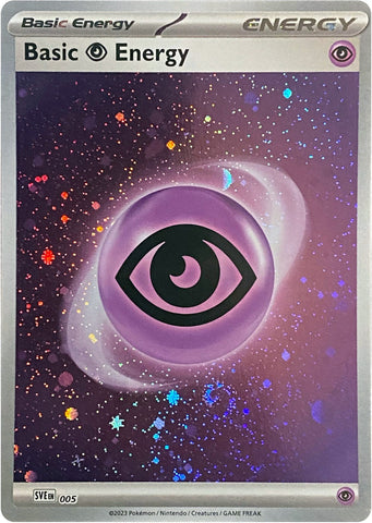 Basic Psychic Energy (Cosmos Holo) (005) (SVE: Scarlet & Violet Energies) Pokemon
