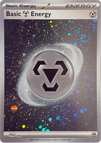 Basic Metal Energy (Cosmos Holo) (008) (SVE: Scarlet & Violet Energies) Pokemon