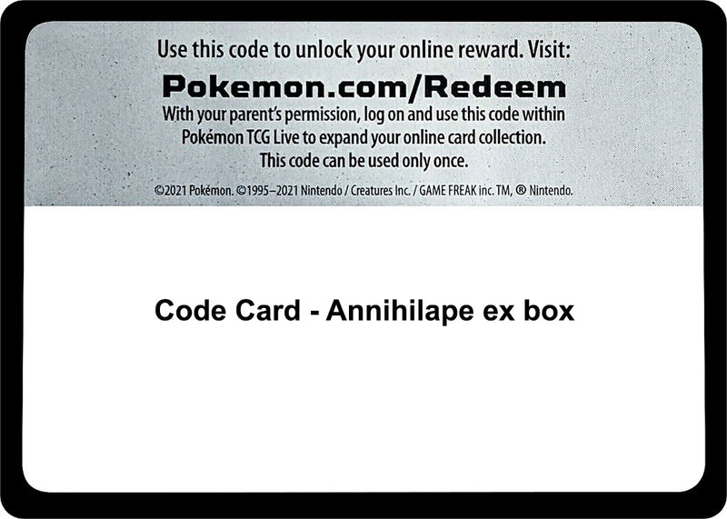 Image for Code Card - Annihilape ex box (Miscellaneous Cards & Products) (MCAP) - Pokemon