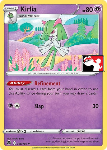 Kirlia (068/195) (Prize Pack Series Cards) Pokemon